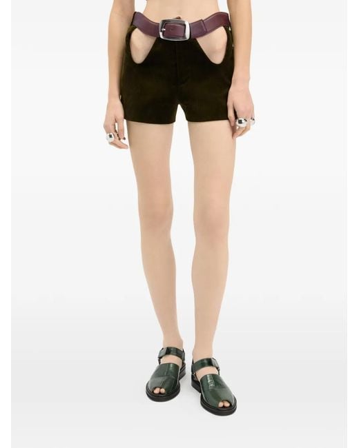 Jean Paul Gaultier Black Belted Shorts