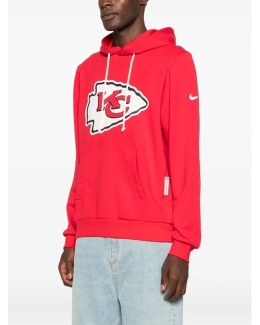 Nike Red X Nfl Kansas City Chiefs Logo-Print Hoodie for men