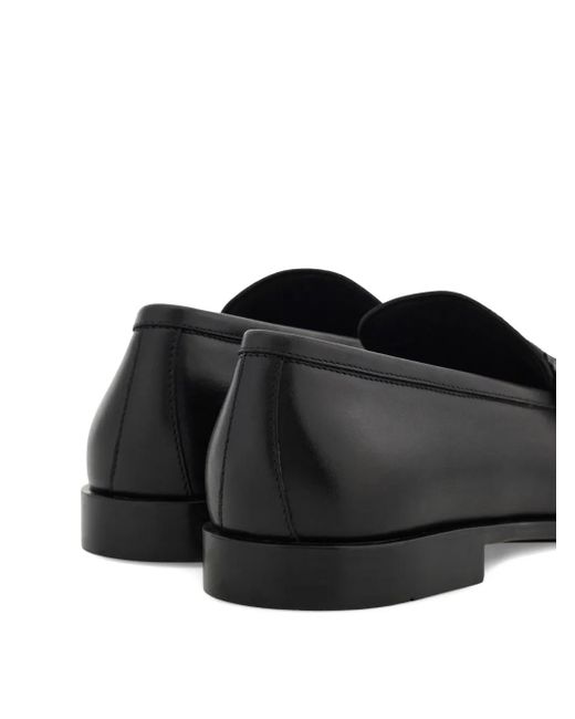 Ferragamo Black Gancini Loafers for men