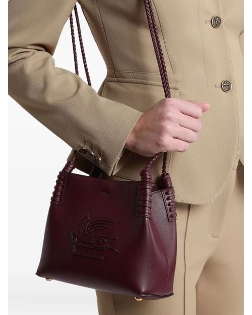 Etro Purple Mini Libra Tote Bag