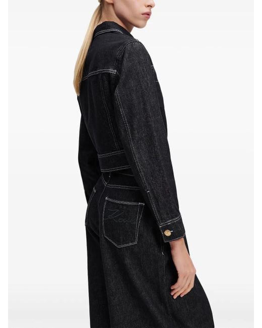 Karl Lagerfeld Blue Denim Jacket