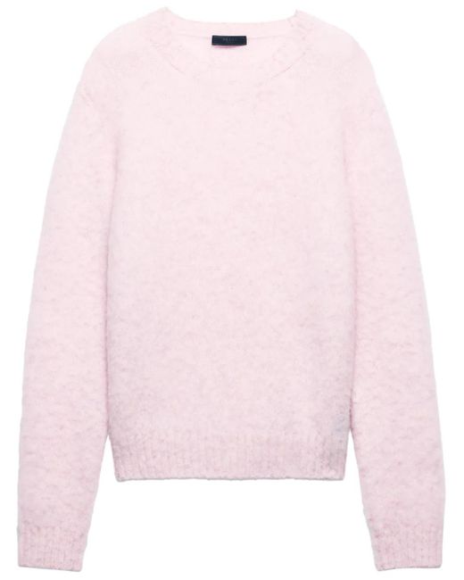 Jersey con cuello en V Prada de hombre de color Pink