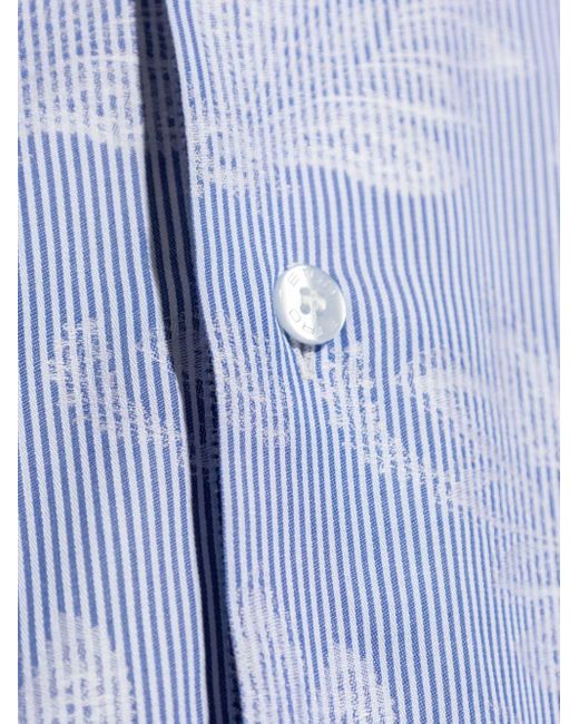 Chemise en coton à fleurs Etro pour homme en coloris Blue