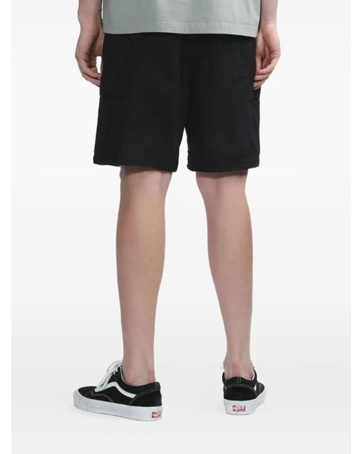 Neighborhood Black Cargo-Pocket Deck Shorts for men