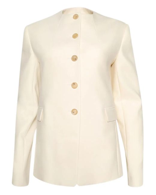 Khaite Natural Jameson Button Jacket