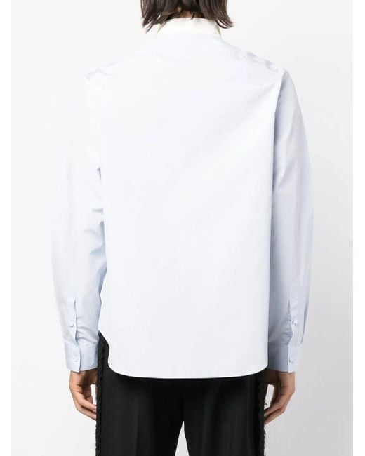 Gucci White Cotton Poplin Shirt for men