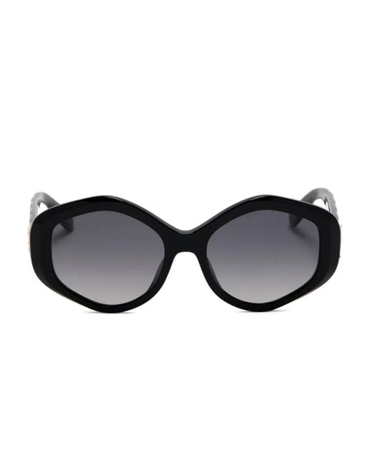 Occhiali Da Sole Geometrici di Tory Burch in Black