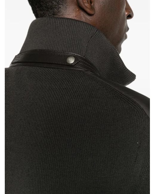 Tom Ford Brown Nylon Wool Down Jacket for men