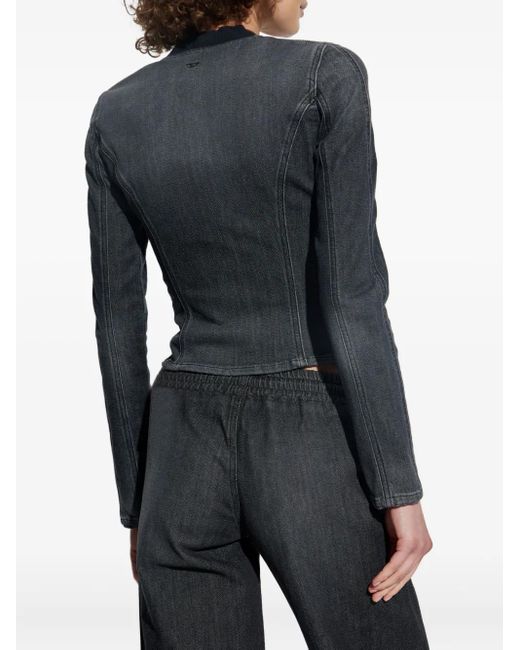 DIESEL Blue De-Gary-D Zip-Front Jacket
