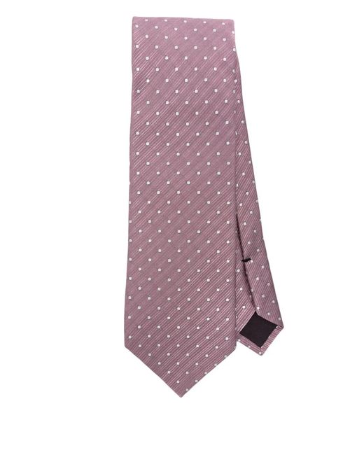 Tom Ford Purple Polka-Dot Tie for men
