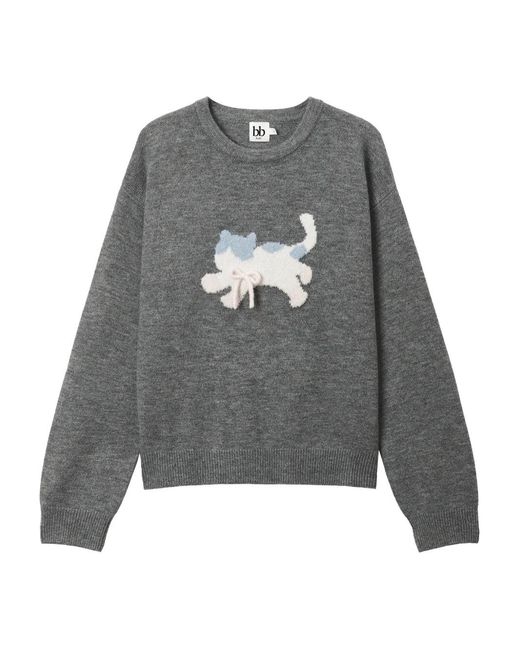 Pull Colour Block B+ AB en coloris Gray