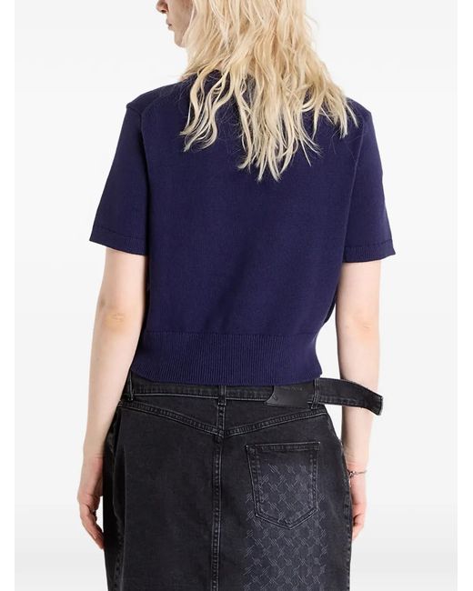 Calvin Klein Blue Logo-Print Top