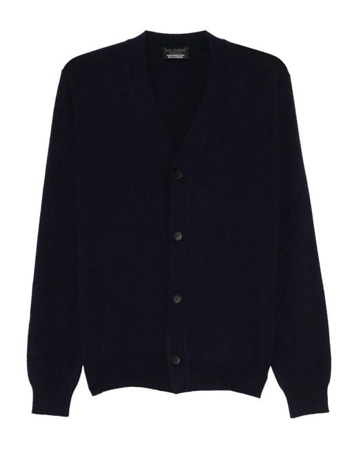 Dell'Oglio Blue Buttoned Cardigan for men