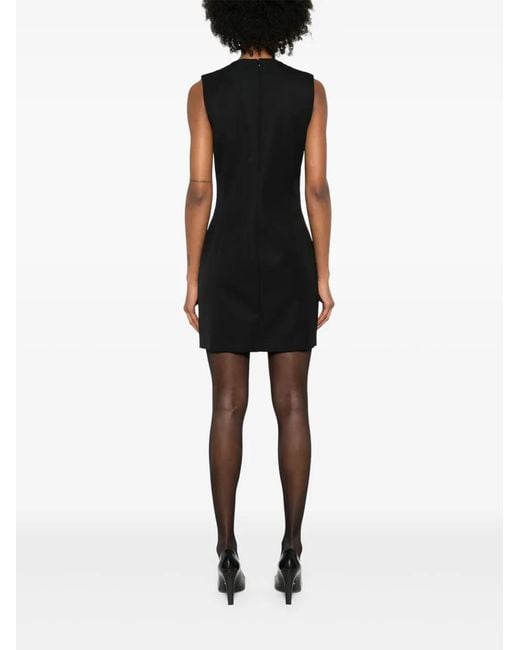 DSquared² Black Audrey Zip-Detailed Shift Dress