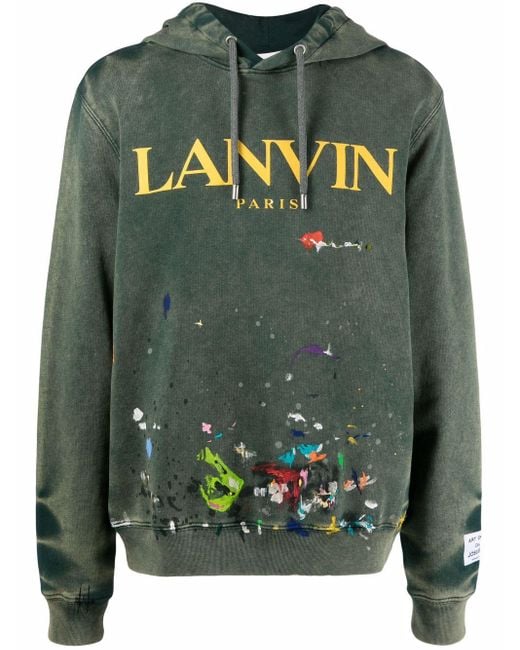X Gallery Dept. hoodie à logo imprimé Lanvin pour homme en coloris Green