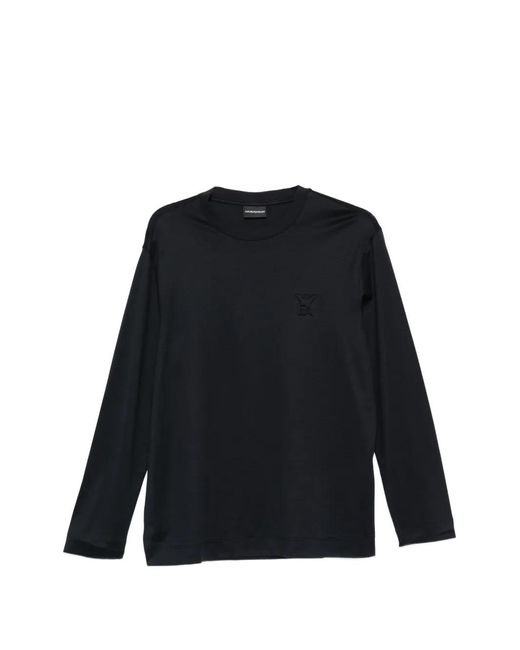 Emporio Armani Black Long-Sleeve T-Shirt for men