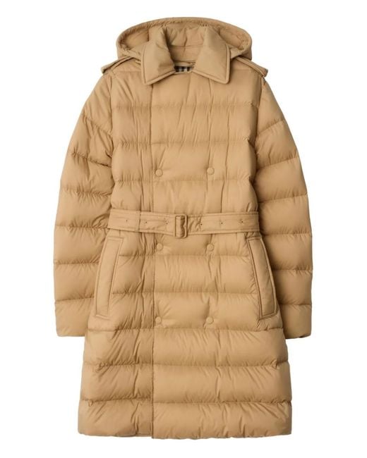 Burberry Parkas in het Natural