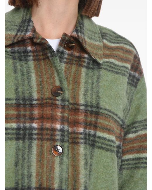 Samsøe & Samsøe Green Rosalie Checked Overshirt