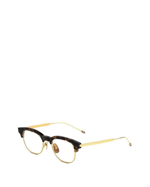 Thom Browne Brown Tortoiseshell-Pattern Glasses