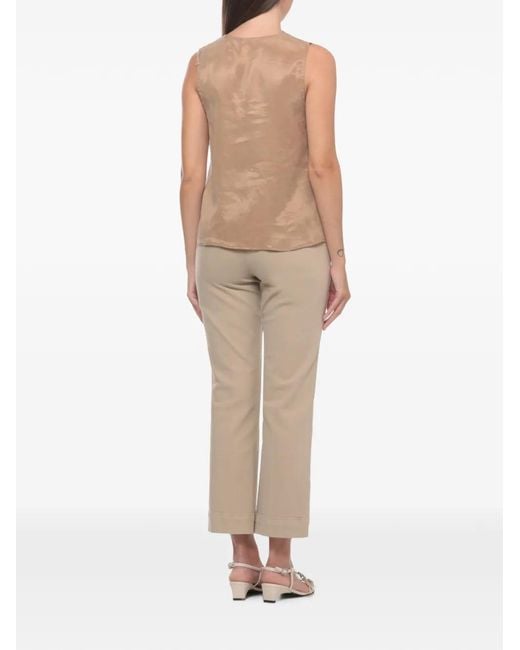 Emme Natural V-Neck Top