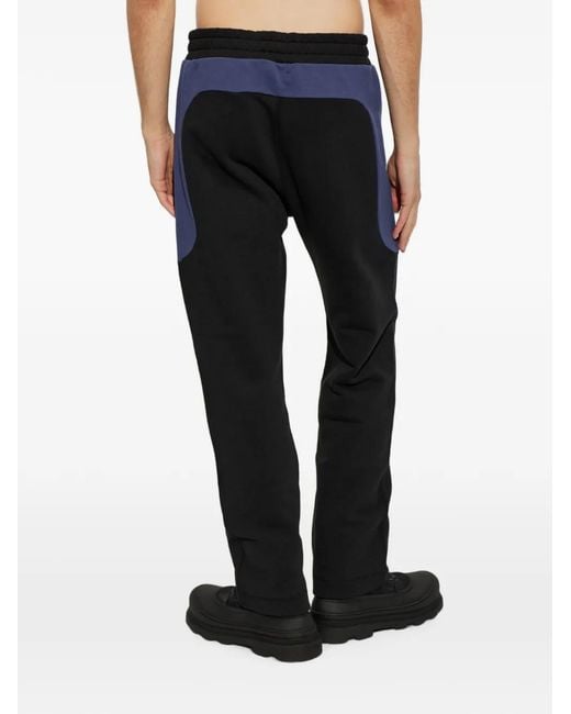 Moncler Black Logo-Patch Track Pants for men
