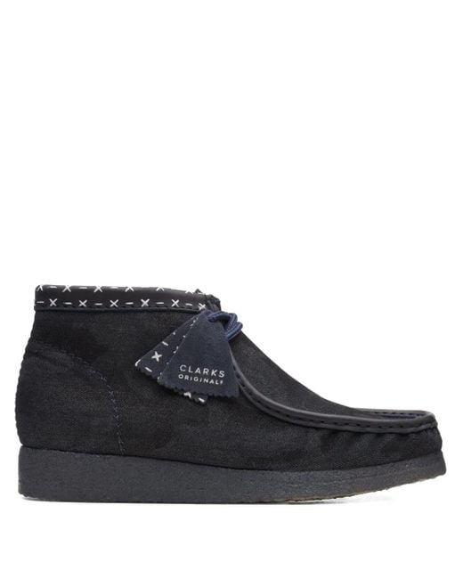 Clarks メンズ ブラック ワラビー ブーツ