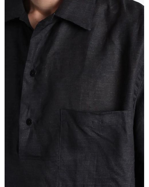 Costumein Black Polx Short-Sleeve Polo Shirt for men