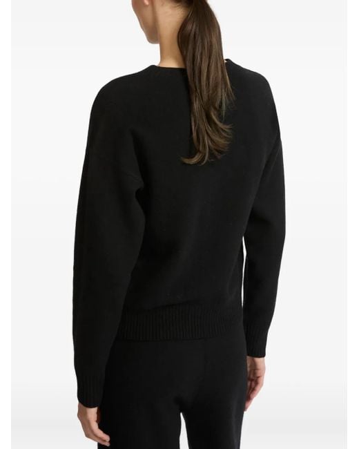 Yves Salomon Black Wool Crew-neck Sweater