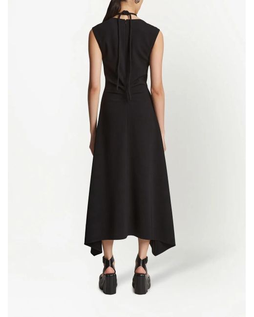 Proenza Schouler Purple Matte Crepe Dress