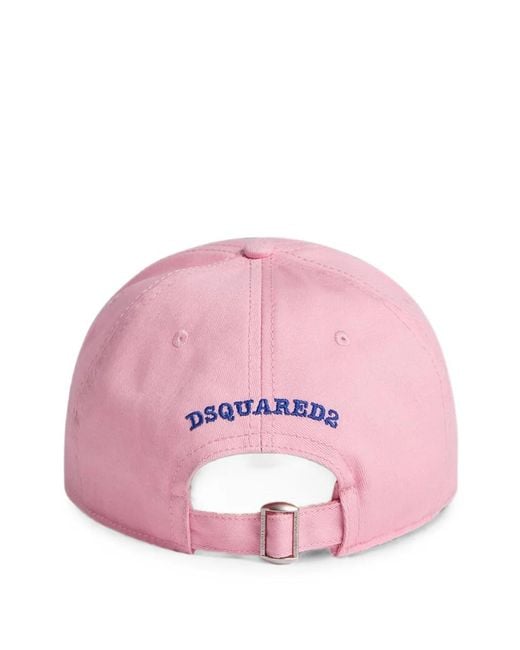 DSquared² Pink Rocco Baseball Hat for men
