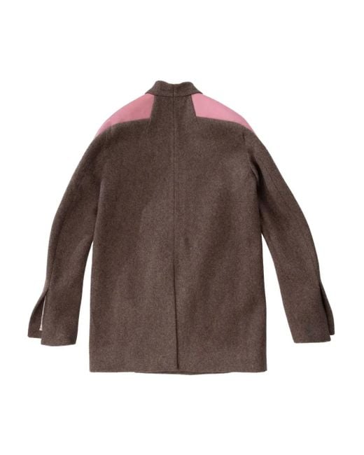 Rick Owens Brown Officer Jacket