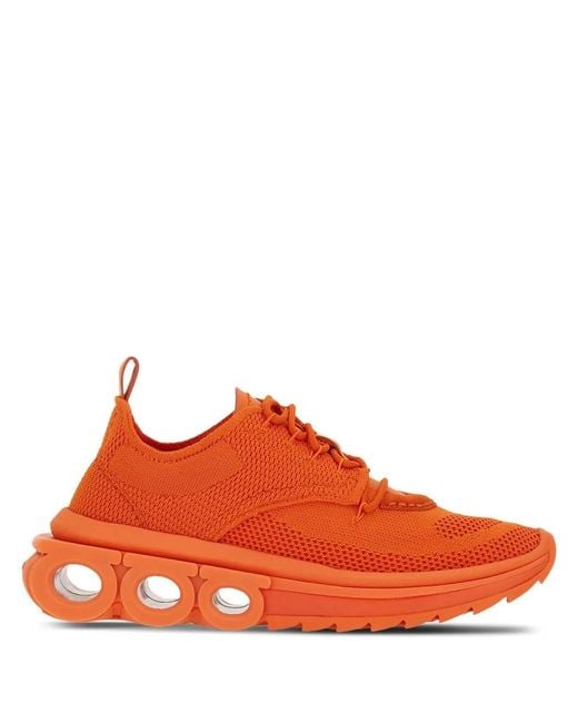 Ferragamo Orange Running Sneaker for men