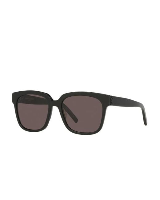 Saint Laurent Gray Sl M40 Rectangle-Frame Sunglasses