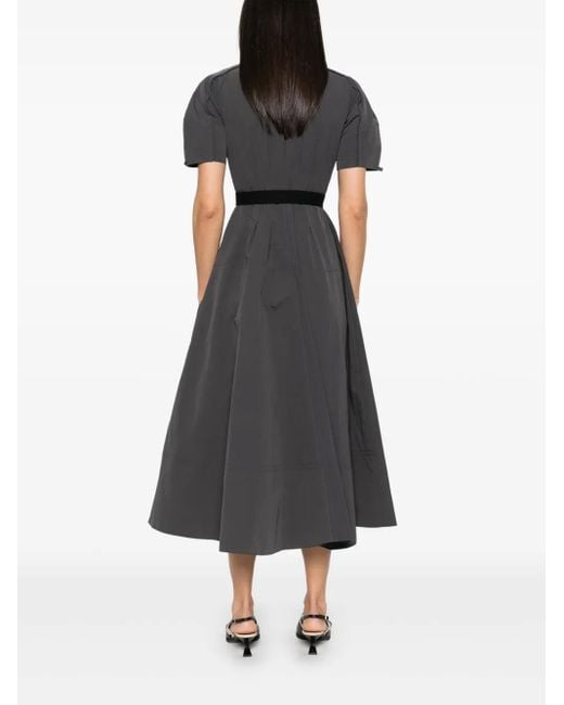 Abito Midi Con Cintura di Elisabetta Franchi in Black