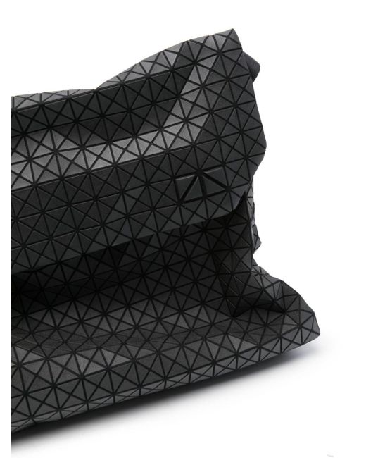 Bao Bao Issey Miyake Black Umhängetasche mit geometrischem Muster