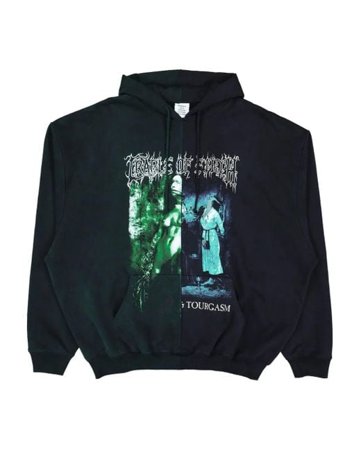 メンズ Vetements グラフィック パーカー Blue
