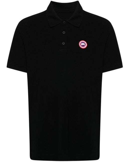 Canada Goose Black Beckley Cotton Polo Shirt - Men's - Cotton for men