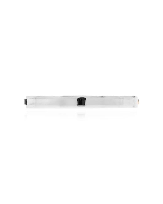 COACH White Logo-Plaque Bangle Bracelet