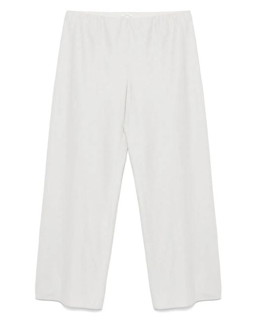 Vince White High Waist Cotton Bias Pant