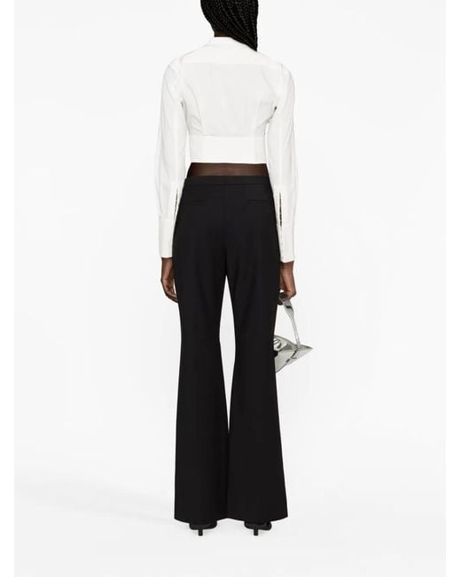 Givenchy Black Flared Tailored Trousers