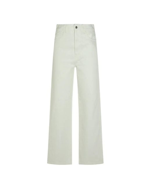 Carhartt White Jane High-Waisted Straight-Leg Jeans