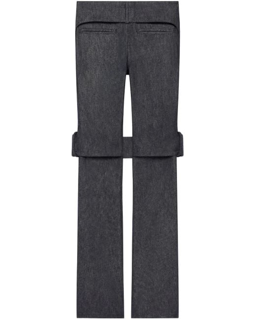 Courreges Black Cut-Out Detailing Trousers