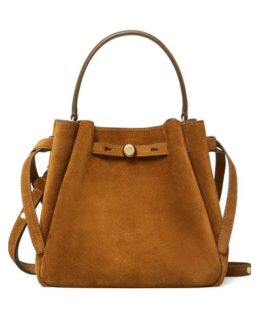 Tory Burch Romy スエードバケットバッグ Brown