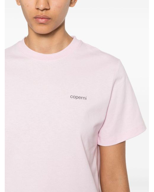 T-shirt con stampa di Coperni in Pink