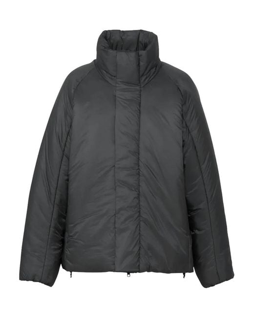 Goldwin Gray Padded High-Neck Jacket for men