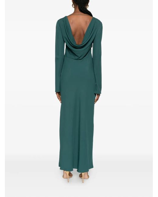 Patrizia Pepe Green Long Sleeve Midi Dress