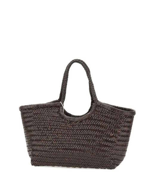 Dragon Diffusion Brown Nantucket Leather Tote Bag