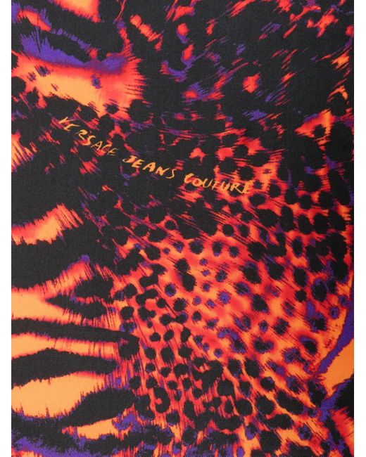 Versace Jeans Couture Blue Silk Scarf
