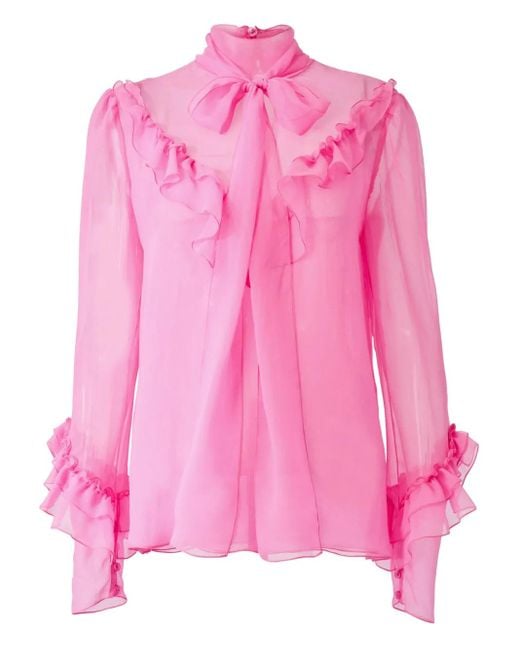 Blusa di Carolina Herrera in Pink