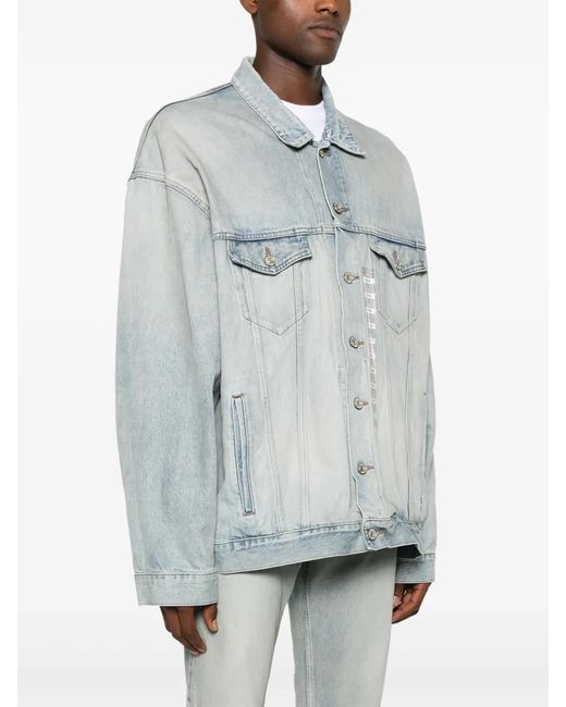 Balenciaga Denim Jackets in het Blue